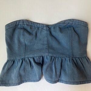 Vestique Light Blue Denim Tube Top